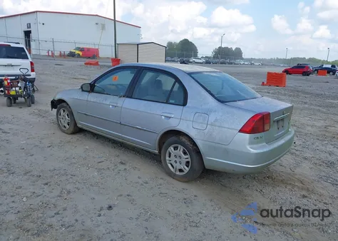 2002 Honda Civic Lx z USA, uszkodzony, nr VIN 1HGES16562L071764